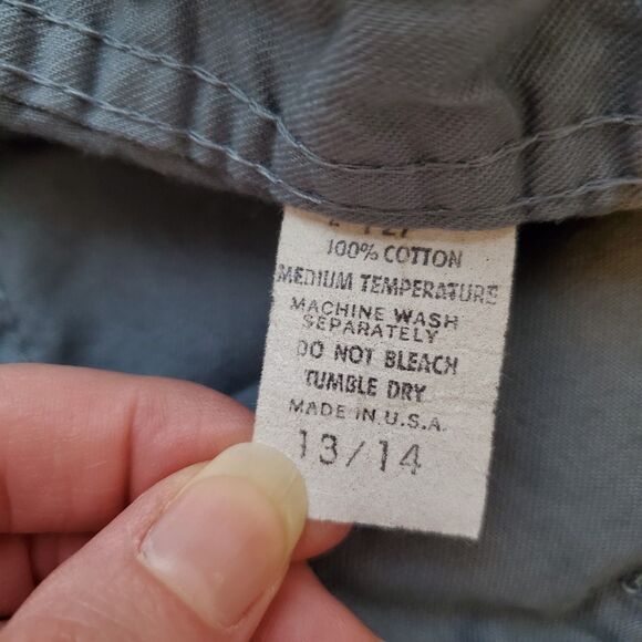 Vintage 80s Prime Cut Slate Blue Trousers - Picture 11 of 11